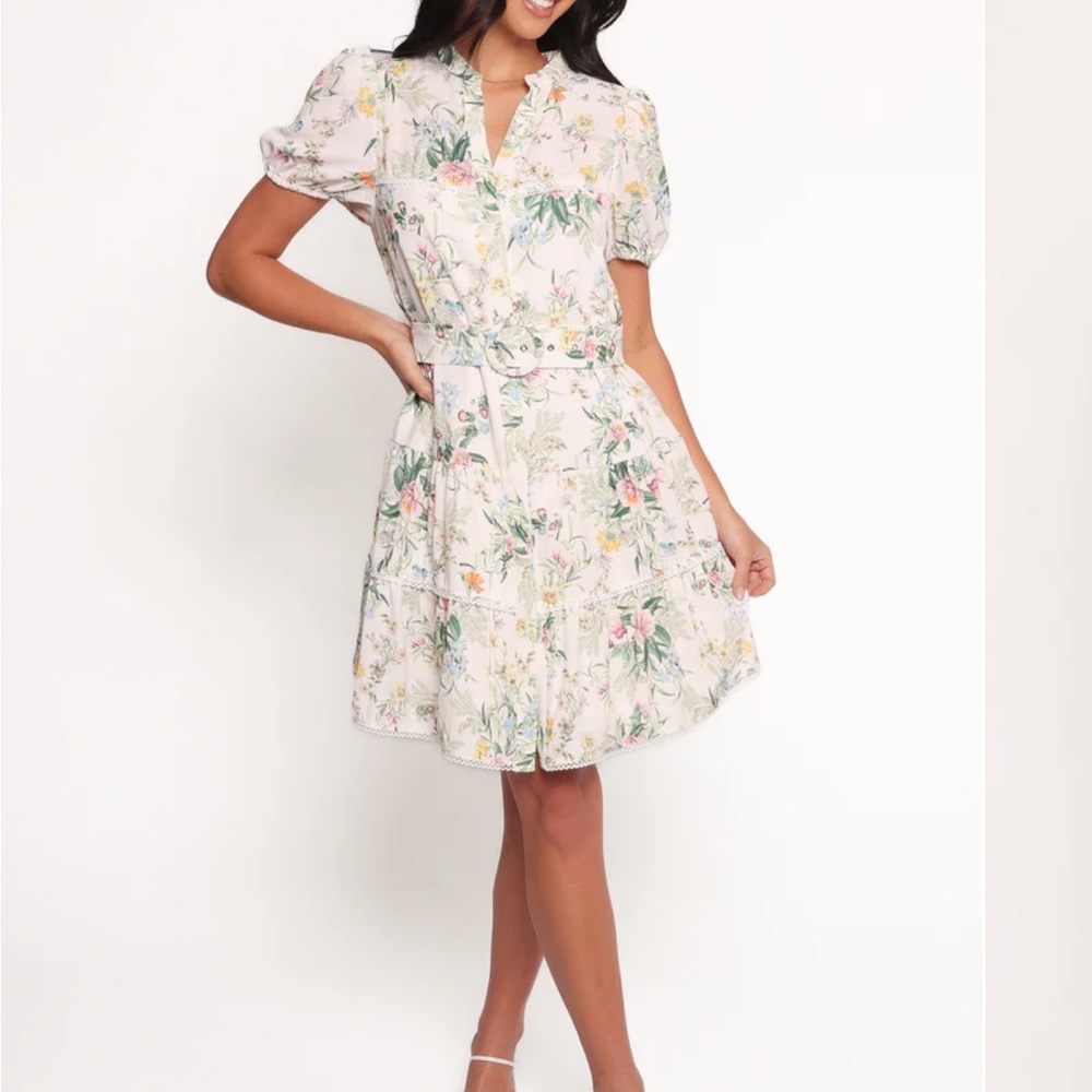 Petal & Pup Floral Puff Sleeve Mini Dress